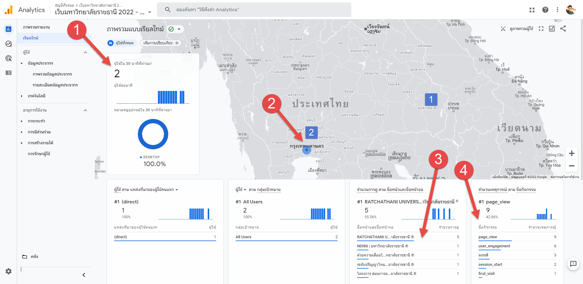 [GA4] เกี่ยวกับหน้าแรก